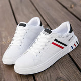 2026 Mens Casual Sneakers New Fashion Lace-up White Shoes Student Comfort Sports Plus Size Vulcanized Shoes Zapatillas De Hombre