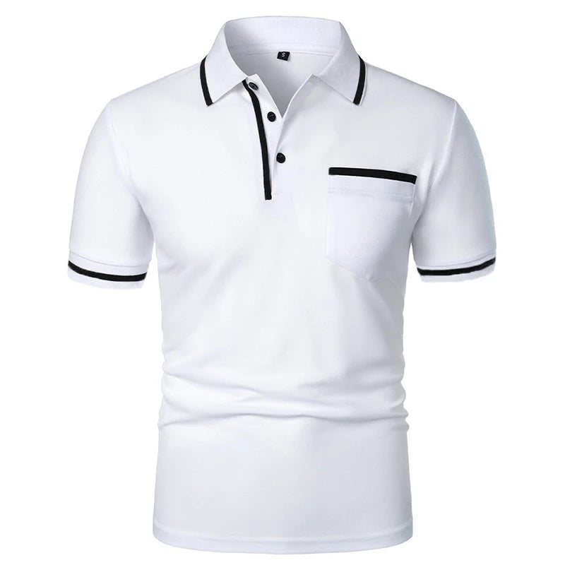 Men's Short Sleeve Knit Polo Shirt