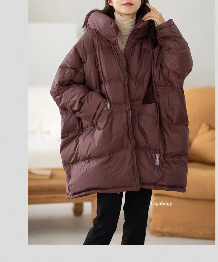 Women’s Oversized White Duck Down Puffer