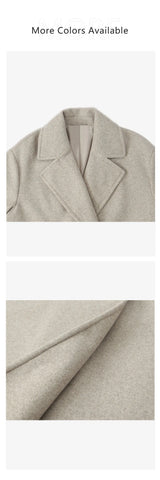 Tri-Color Luxury Loose Collar Coat