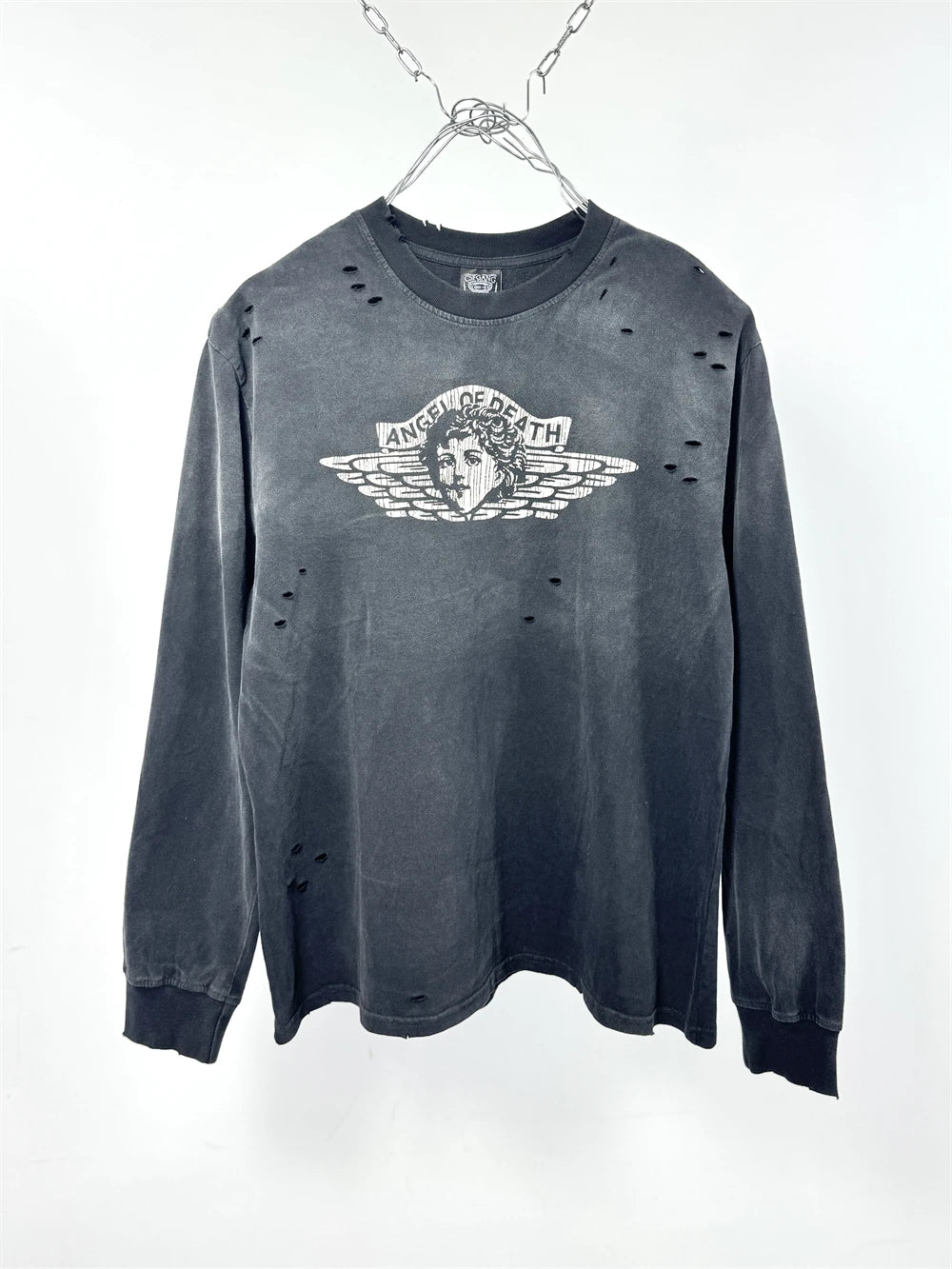 Vintage Angel Cotton Long Sleeve T-Shirt