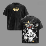 Jujutsu Kaisen Mahoraga Graphic T-Shirt — Fushiguro Megumi Washed Cotton Tee