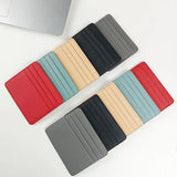 1Pc Pu Leather ID Card Holder Candy Color Bank Credit Card Box Multi Slot Slim Wallet for Women Men Business Card Cover