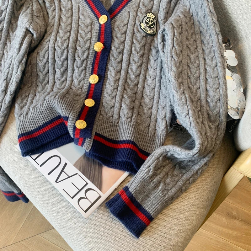 Women's V-Neck Knit Sweater