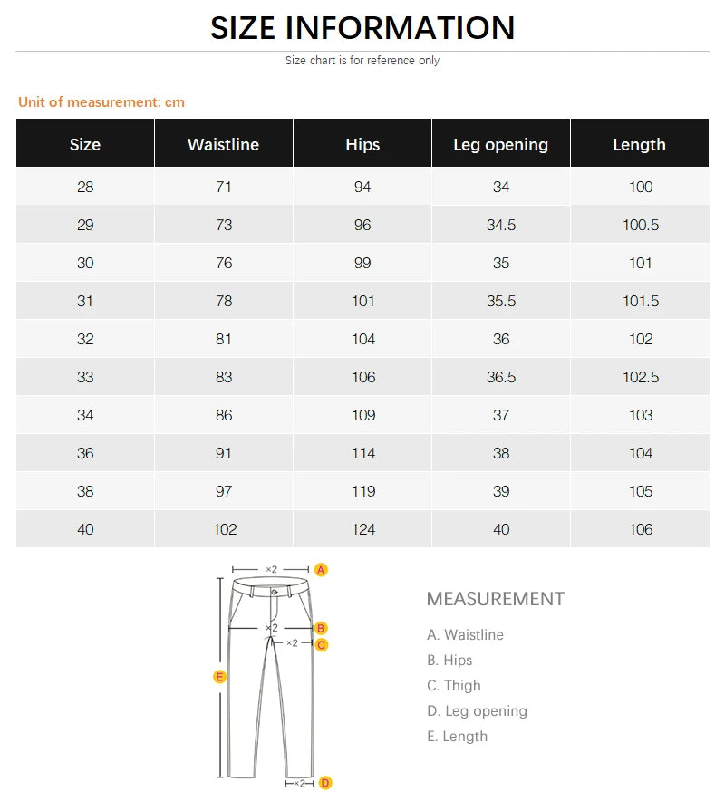 Men's Elastic Colorful Straight-Fit Jeans | Spring Autumn