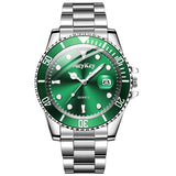 Fashion Men Business Watches Stainless Steel Band Men Calendar Quartz Watch Casual Clock Sports Wristwatch Reloj Hombre
