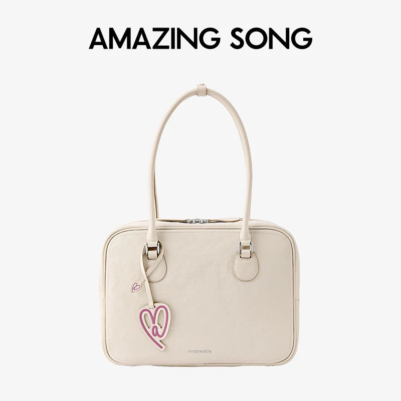 Amazing Song Toast Tote — Large Top Grain Leather Bag