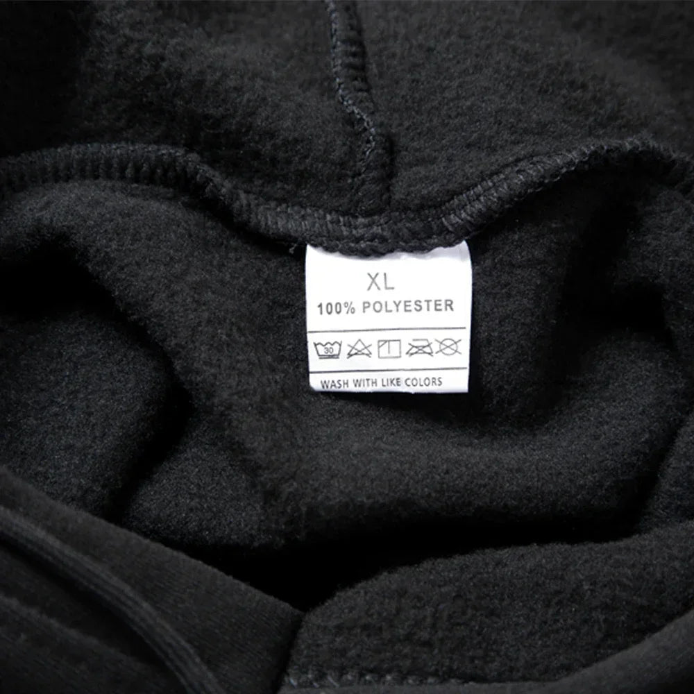 Men’s Letter Print Hooded Sportswear Set