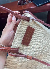 Women's Large Capacity Shoulder Bag Summer Lafite Straw genuine leather Woven Handbag Fashion Female Luxury Designer Beach Bag