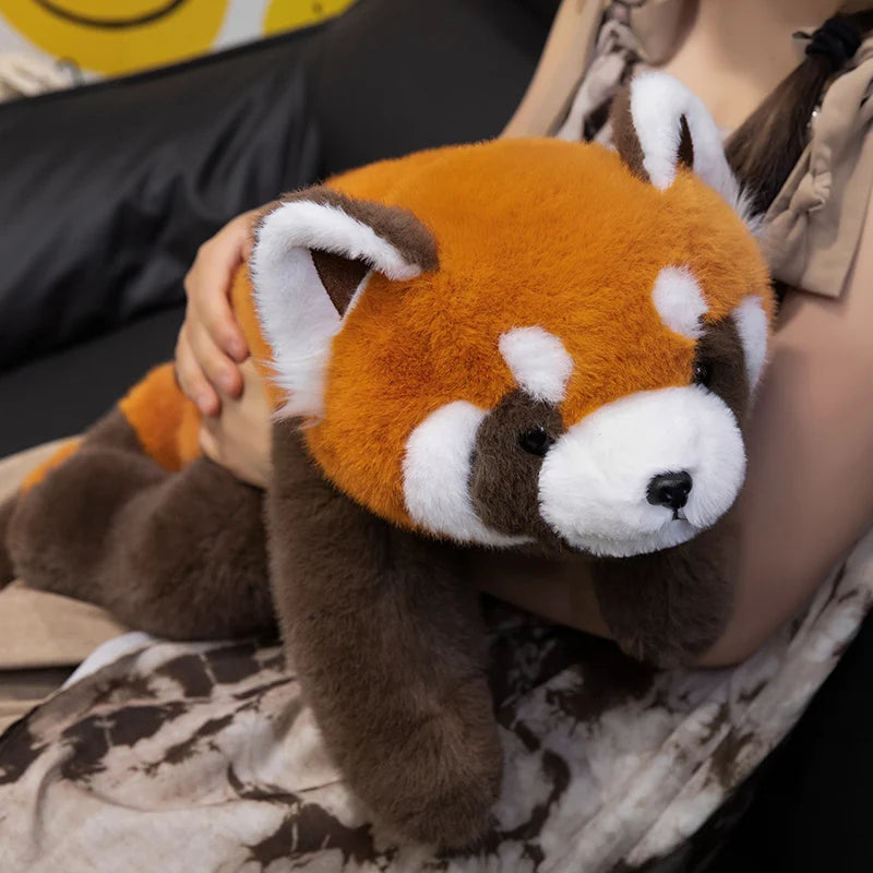 40-65cm Cute High Quality Simulation Animal Raccoon Red Panda Fox Plush Doll Pillow Home Decor For Boys And Girls Christmas Gift