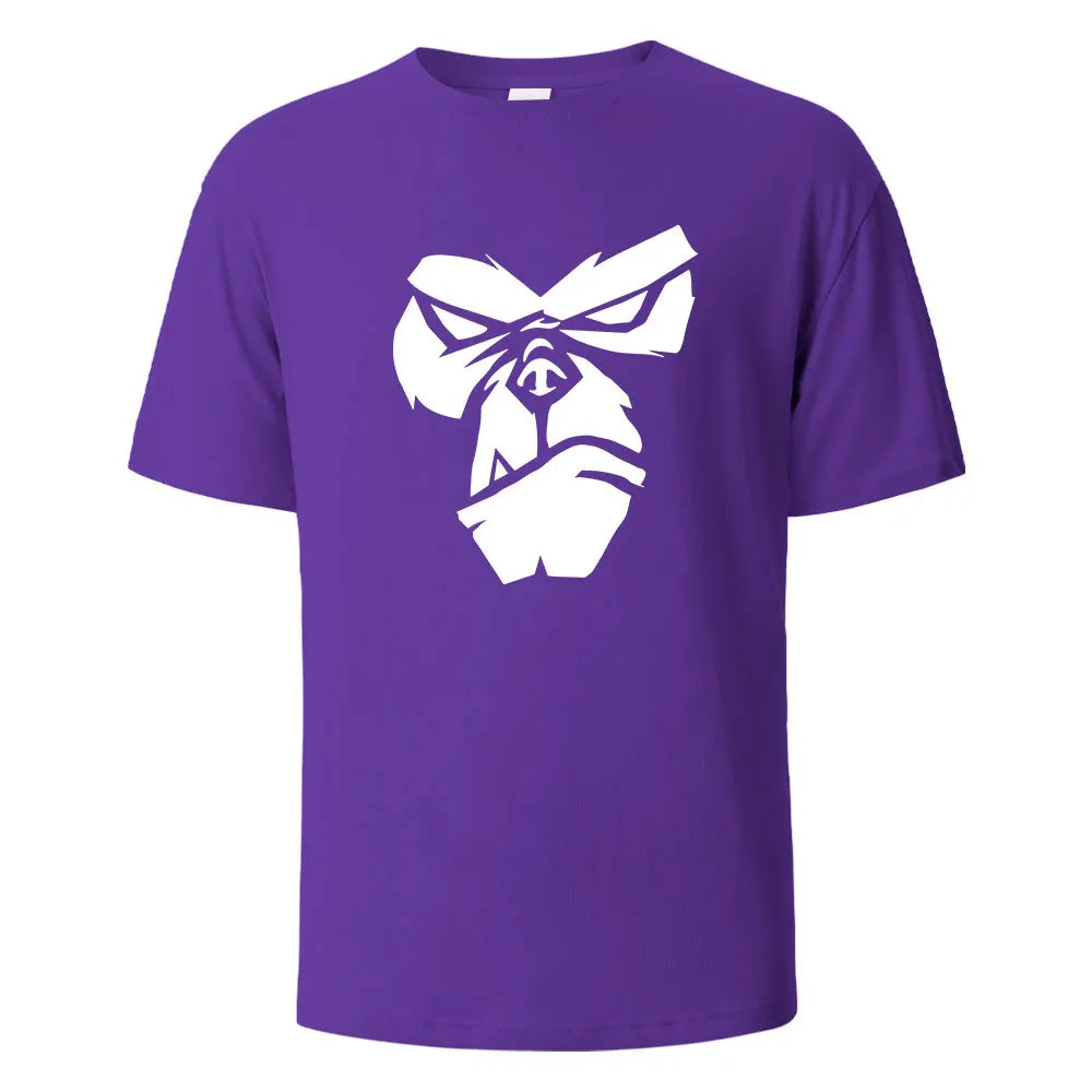 Gorilla Face Graphic Cotton T-Shirt
