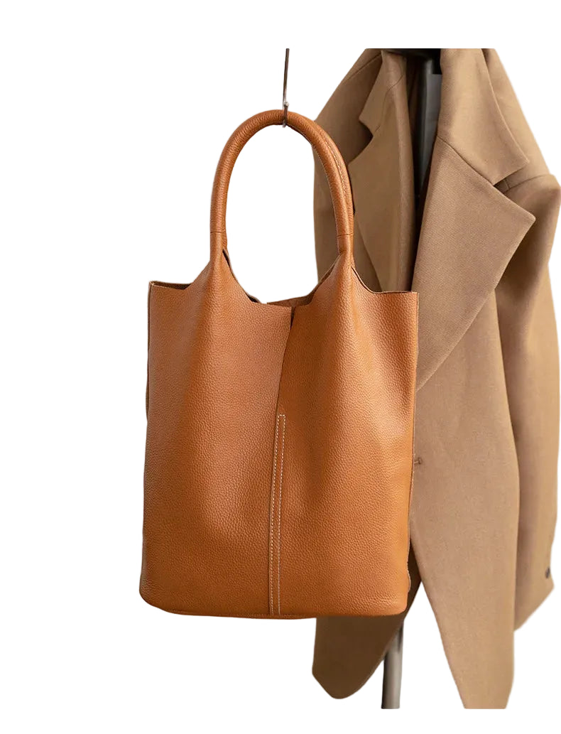 Luxury Soft Leather Bucket Bag | Large Women’s Shoulder Bag
