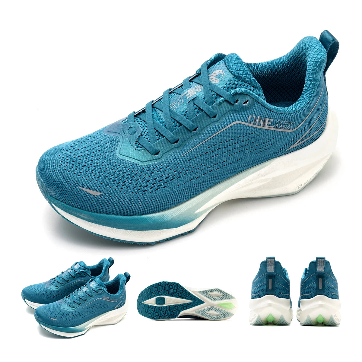 ONEMIX Outdoor Jogging Running Shoes for Men Super Light Outdoor Athletic  Sneakers Elevator Antislip Walking Shoes Female