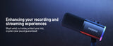 MAONO PD100X USB/XLR Dynamic Mic with RGB & Noise Reduction