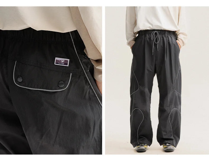 Men's Loose Fit Elastic Waist Cargo Pants