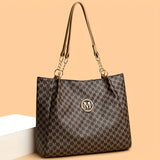 Women's Vintage Letter Tote Shoulder Bag