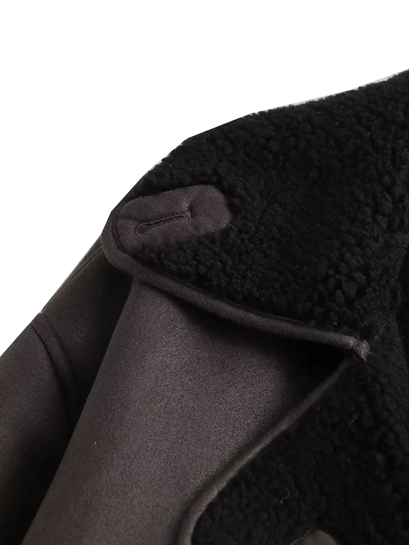 Women’s Oversized Faux Leather Bomber Jacket