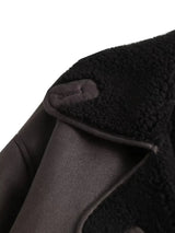 Women’s Oversized Faux Leather Bomber Jacket