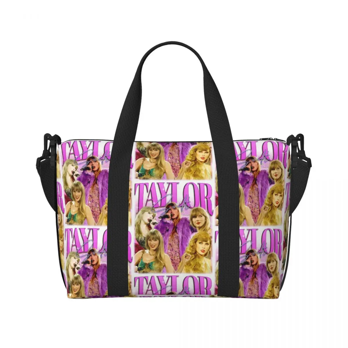 Custom The Eras Tour 1989 Taylor's Swift's American Pop Singer Tote Bag Women Large Capacity Beach Gym Travel Bags