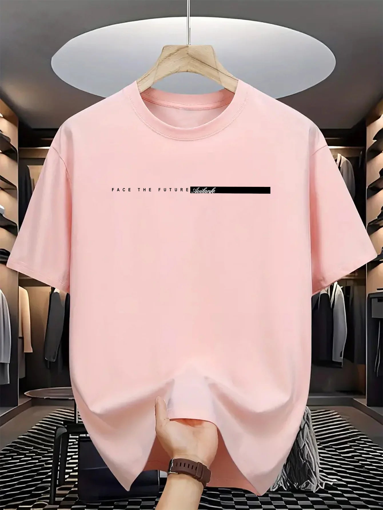 High Street Letter Print Cotton Tee