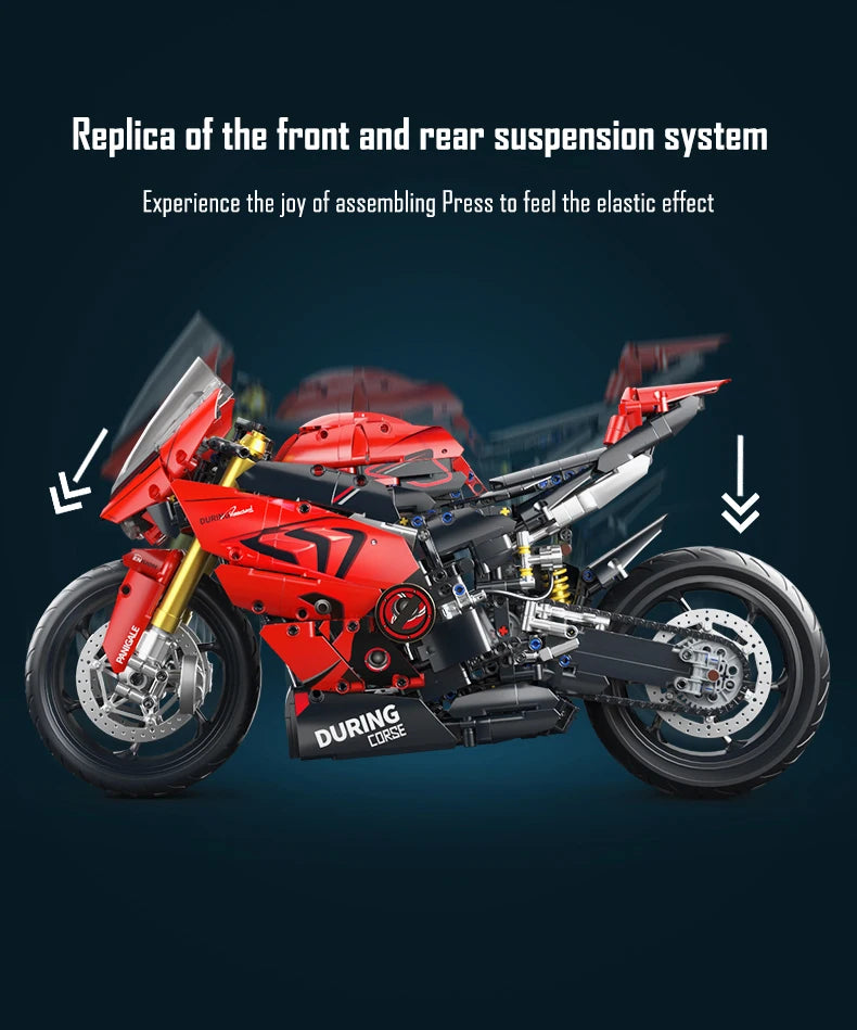ToylinX 1:5 Motorcycle Building Set, 2024 Pieces