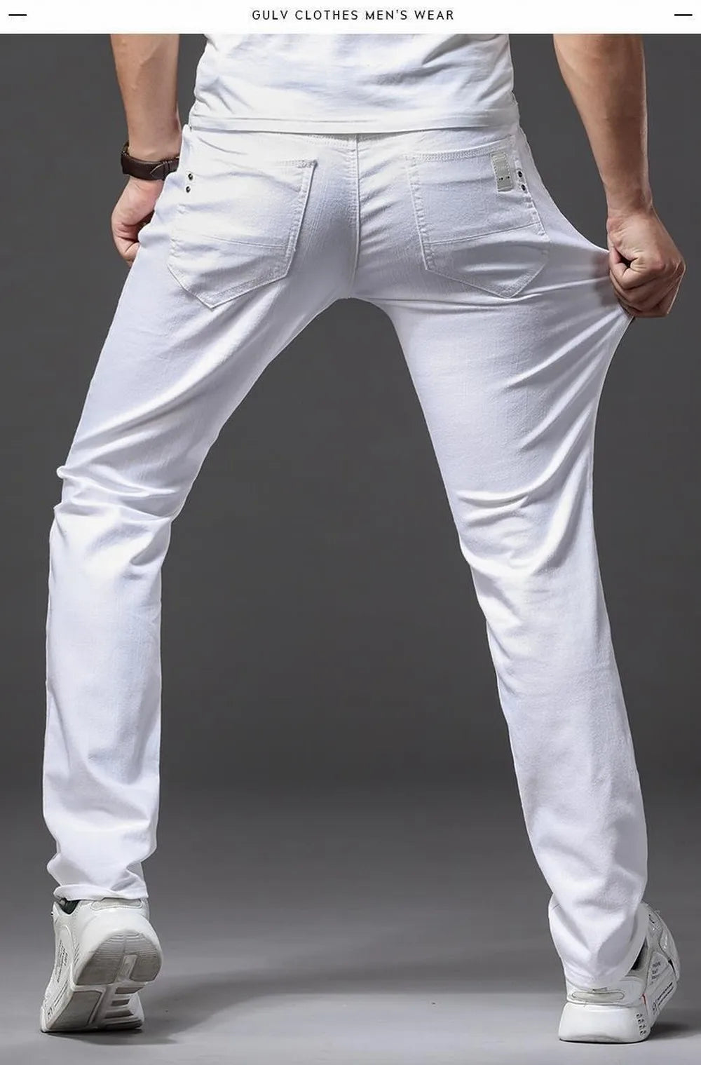 Men's Slim Fit Stretch Denim Jeans | Classic Straight Cut