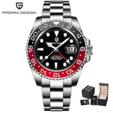 PAGANI DESIGN Men Watch GMT40mm Mechanical Watch Top Brand Sapphire Glass Stainless Steel Waterproof Clock RelogioMasculino Gift