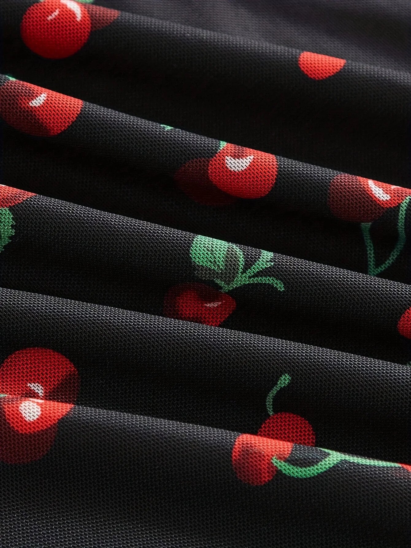 Cherry Print Vintage A-Line Sundress | Y2K Summer Party Style