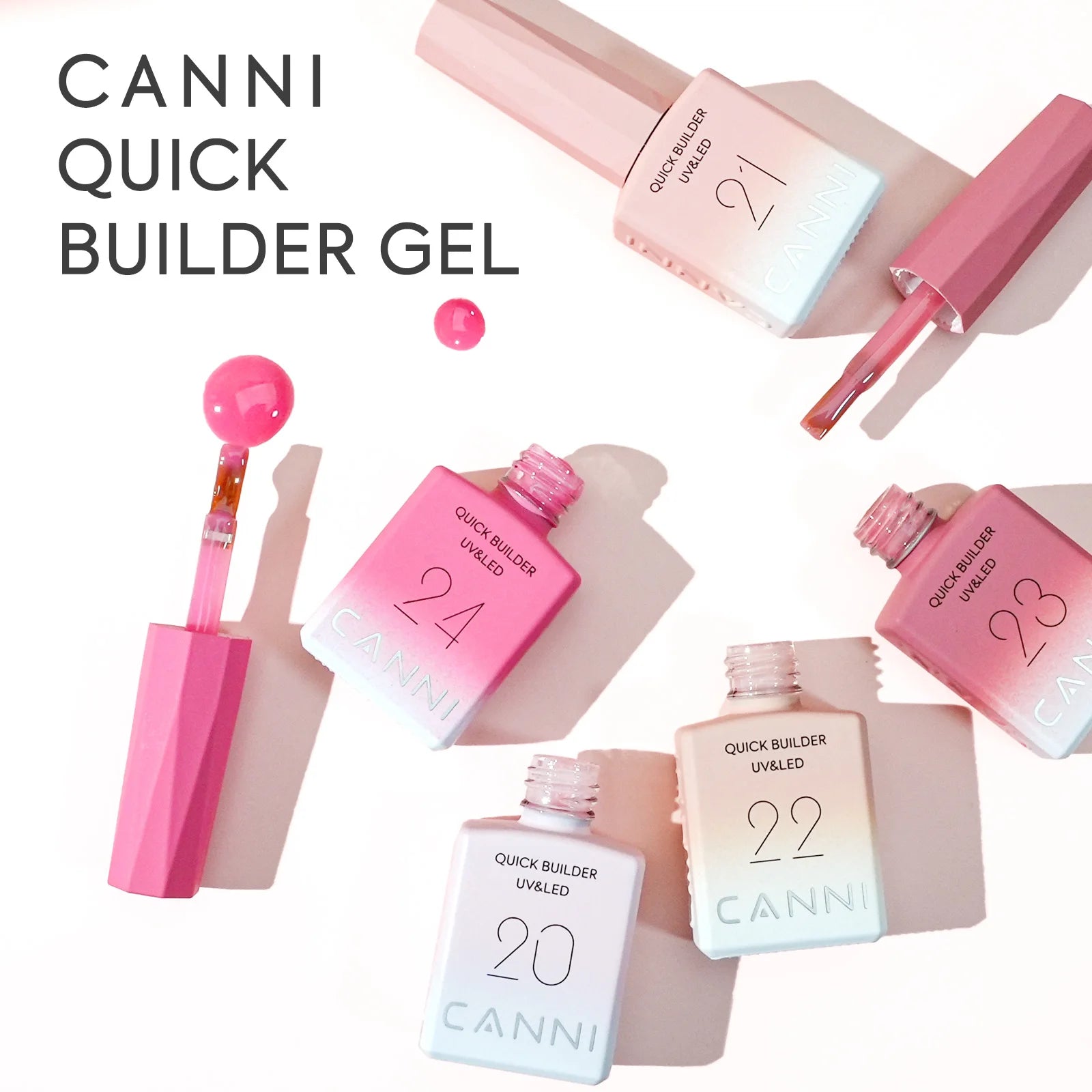 CANNI Quick Builder Gel Polish – HEMA/TPO Free, UV/LED