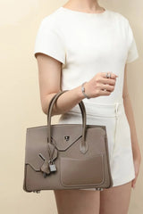 High Texture Handbag New Fashion Temperament Lychee Pattern Irregular Splicing Single Shoulder Messenger Women's Bag Commuting