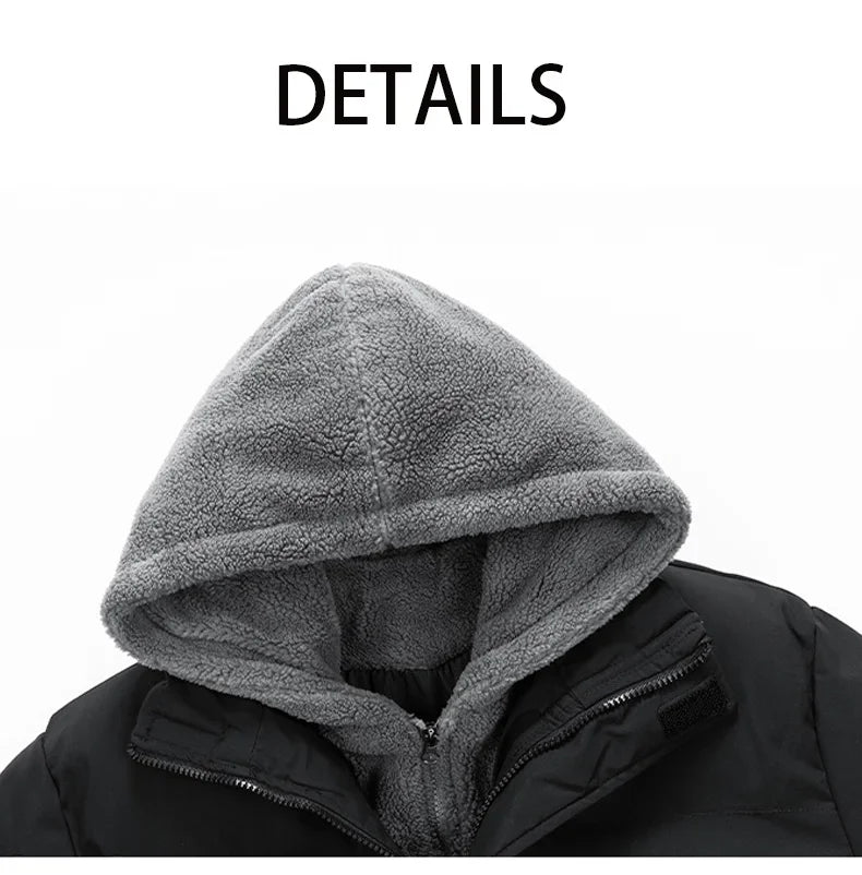 Men's Heavyweight Hooded Puffer Jacket | Plus Size