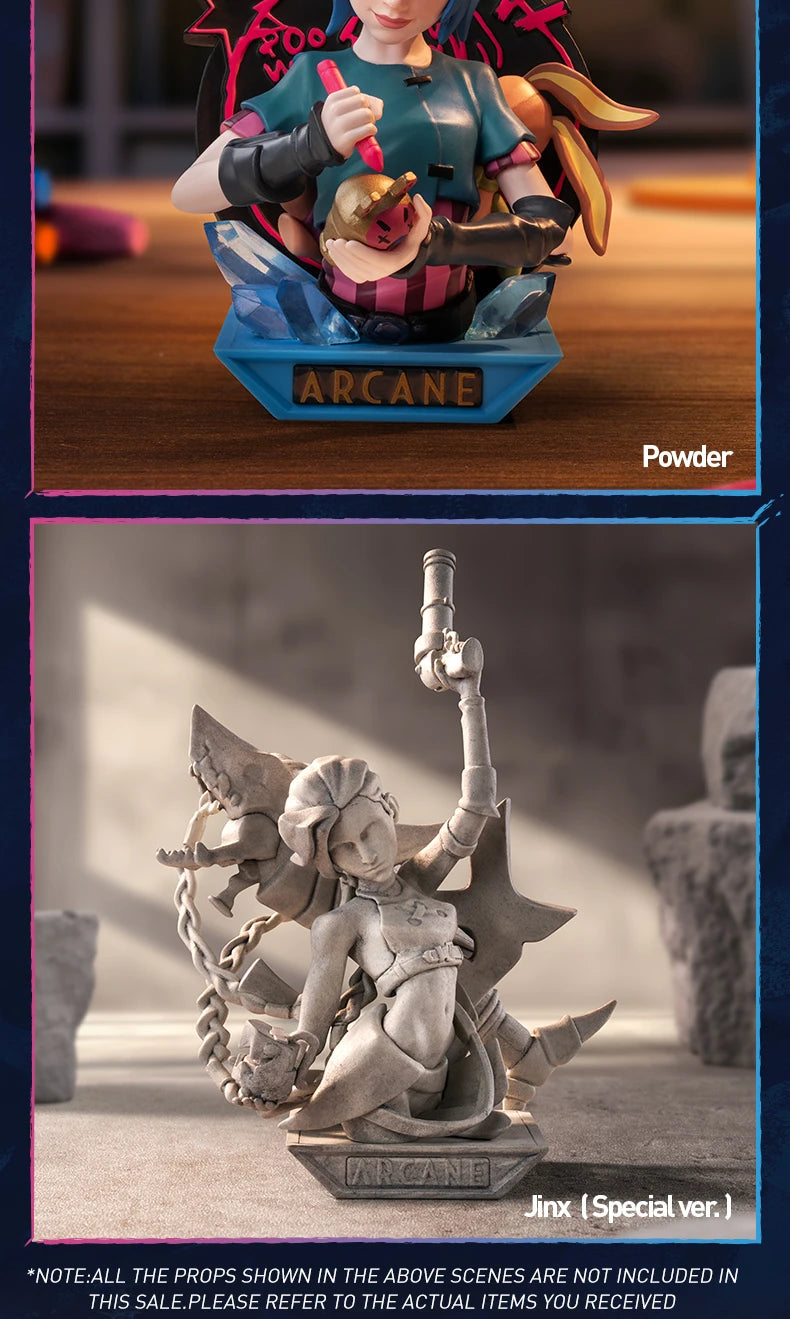 POP MART League of Legends: Arcane Series Blind Box Toys Kawaii Anime Action Figure Caixa Caja Surprise Mystery Bag Toy