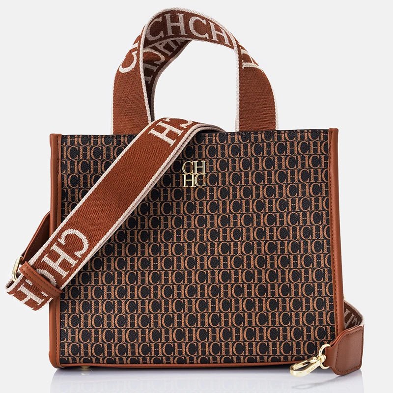 CH Fashion Monogram Print High Quality Metal Logo Casual Light Luxury Brand Designer 2026 New Women's Handbag
