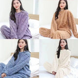 Women's Coral Velvet Winter Pajama Set