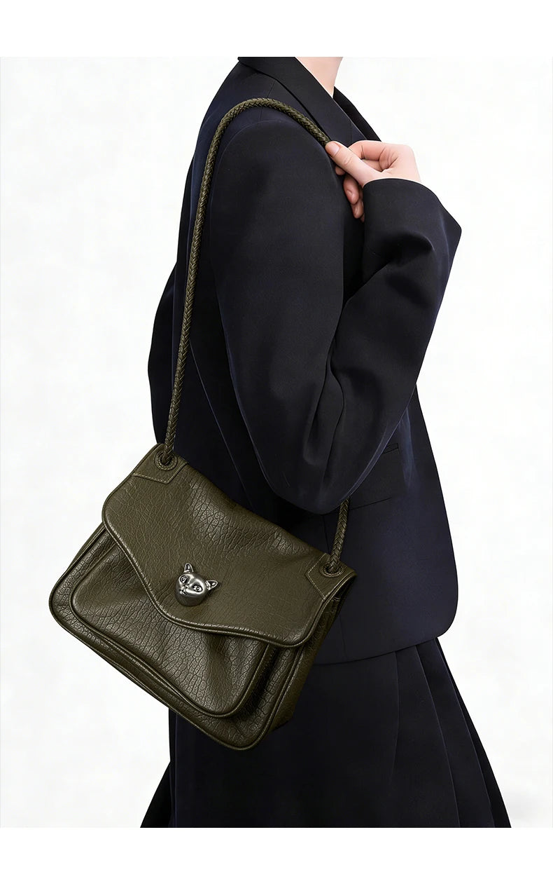 BAFELLI Genuine Leather Chain Bag – Chic Crossbody Tote
