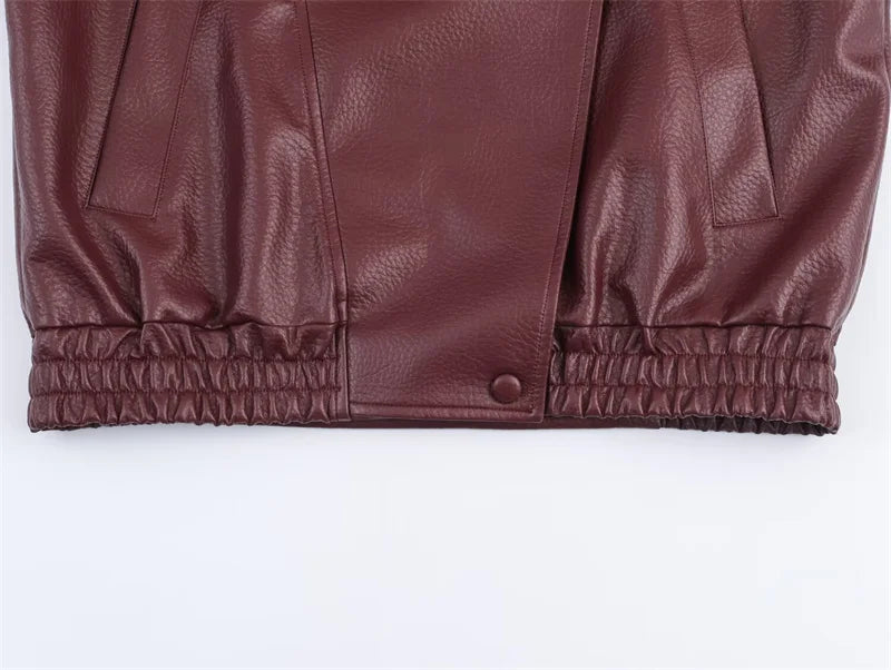 Women’s Black Moto Faux Leather Jacket