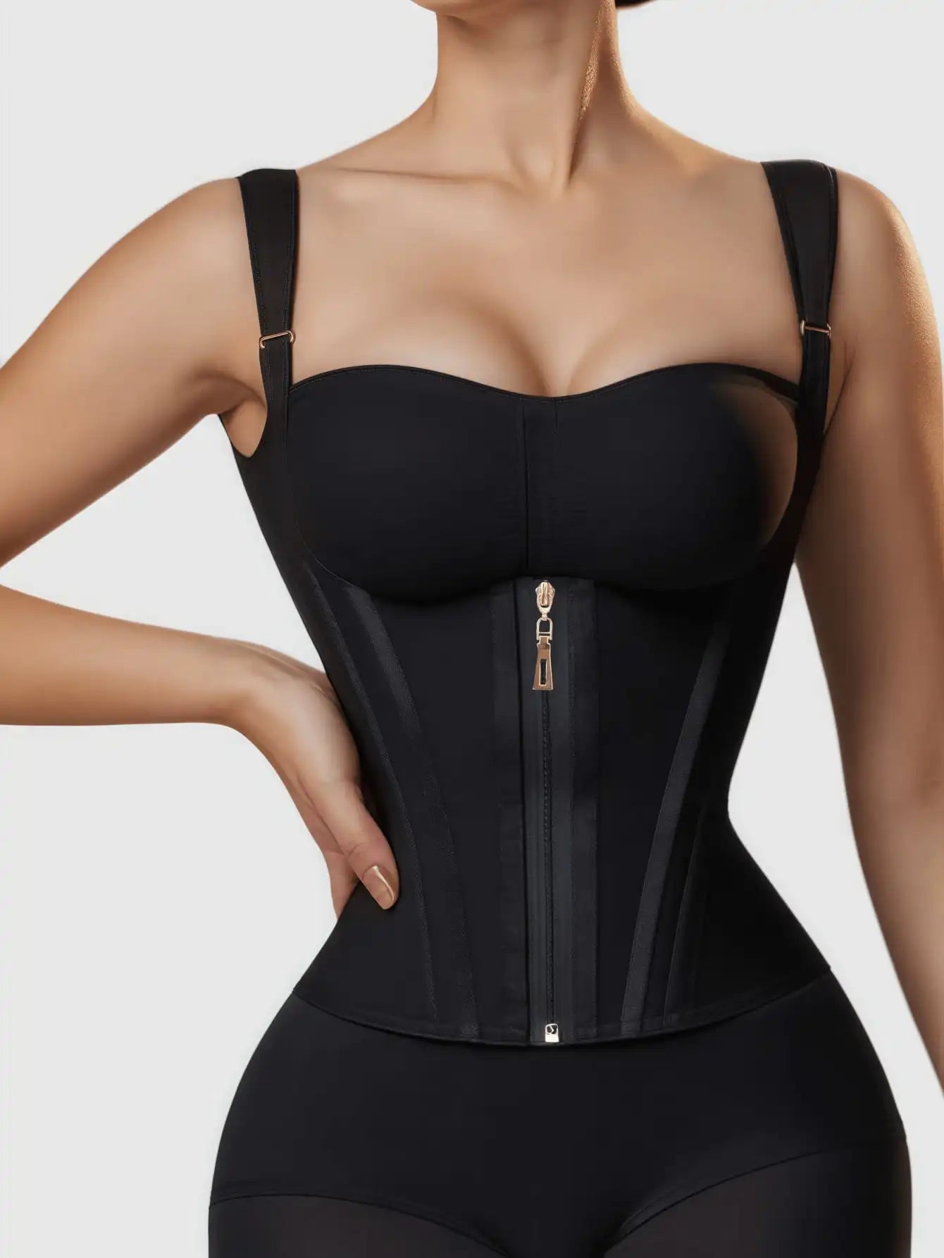 Women’s High-Compression Latex Waist Trainer – USA-Made Colombian Style Slimming Shaper