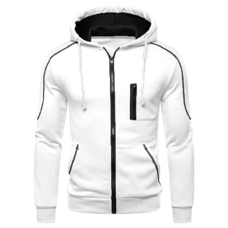 Men’s Fleece Zip-Up Hoodie with Pockets