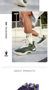 361 Degree Team Joker Men Basketball Shoes CQT Stable Rebound Anti-slip Wear-resistant High-top Combat Male Sneakers 572511105