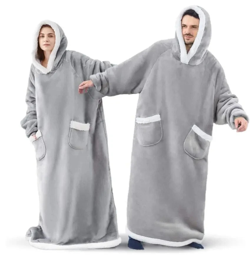 Oversized Hooded Blanket Robe