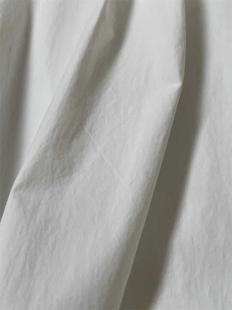 Women’s High-Waist Cotton Wide-Leg Pants