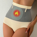 Flarixa Seamless High-Waist Tummy Control Panties with Magnetic Therapy
