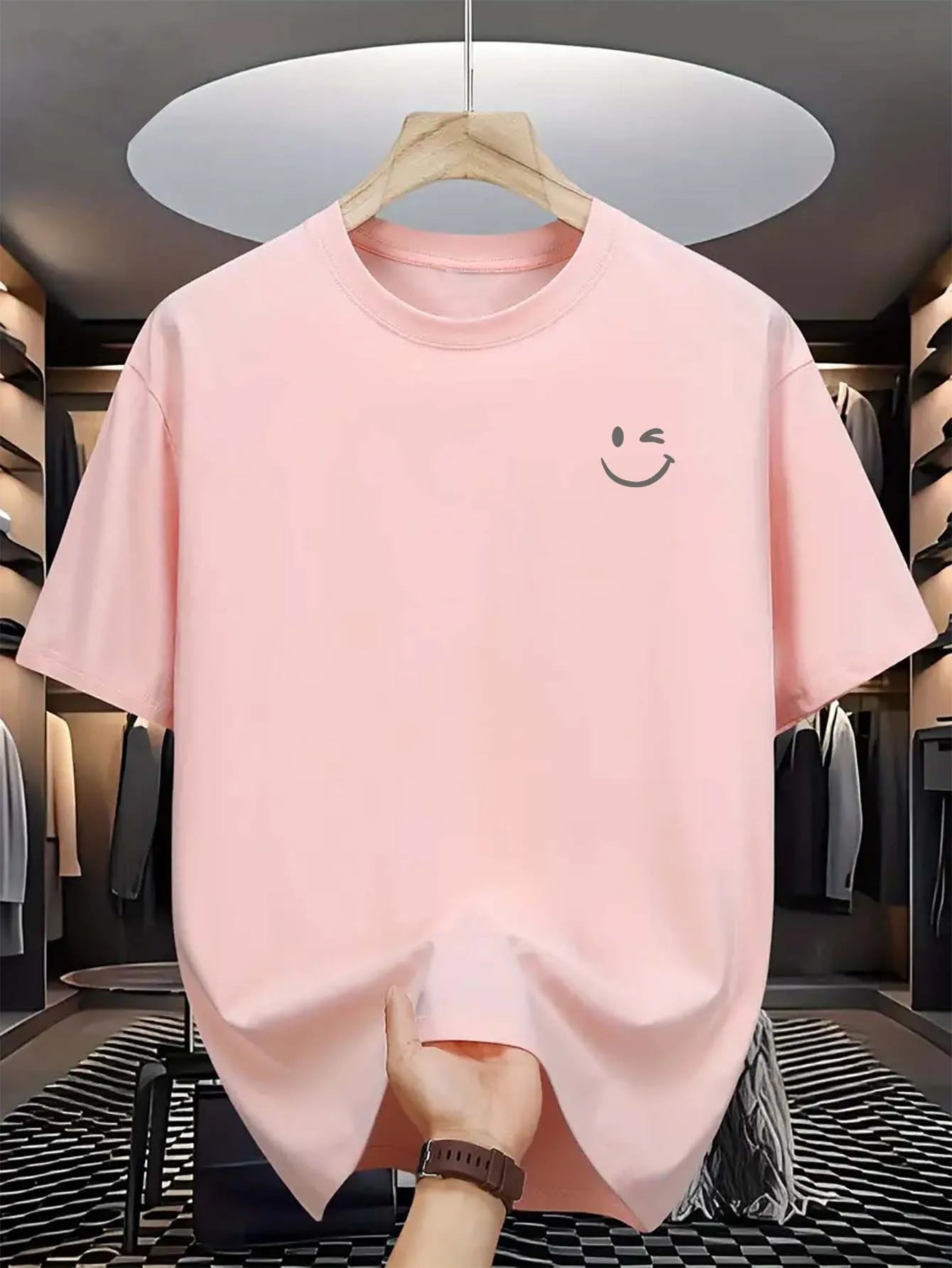 High Street Letter Print Cotton Tee