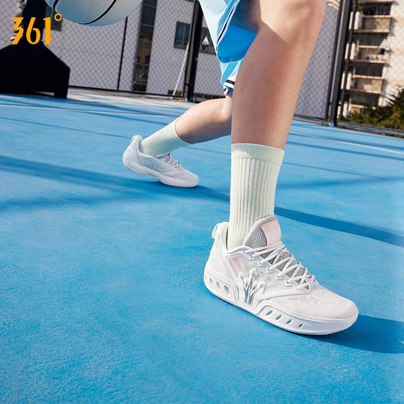 361 Degrees Joker SHUFFLE 2 Men's Basketball Shoes New Breathable Lightweight Wear-resistant Flexible Male Sneakers 572621101