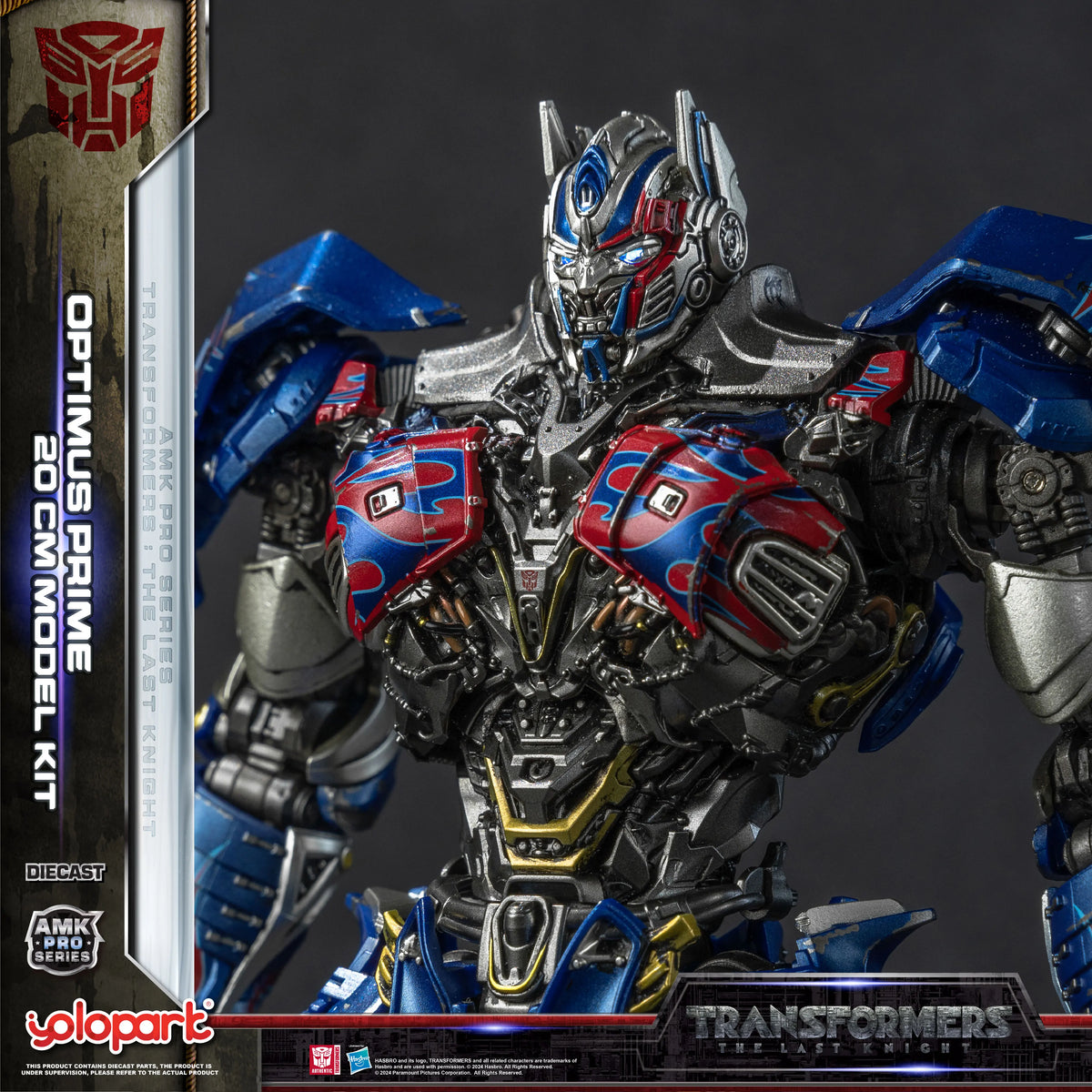 YOLOPARK Transformers Model: The Last Knight AMK PRO Series 20cm Optimus Prime Model Kit Action Figures Toy For Boy Men