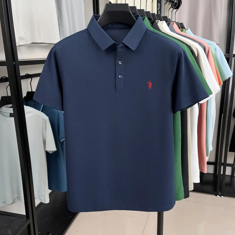 Pony Embroidered Men's Polo Shirt | Premium Summer Comfort