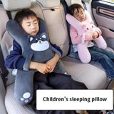 Car Seat Safety Neck Pillow Cute Children's Headrest Lumbar Support Anti Pinch Neck Cute Cartoon Sleeping Pillow
