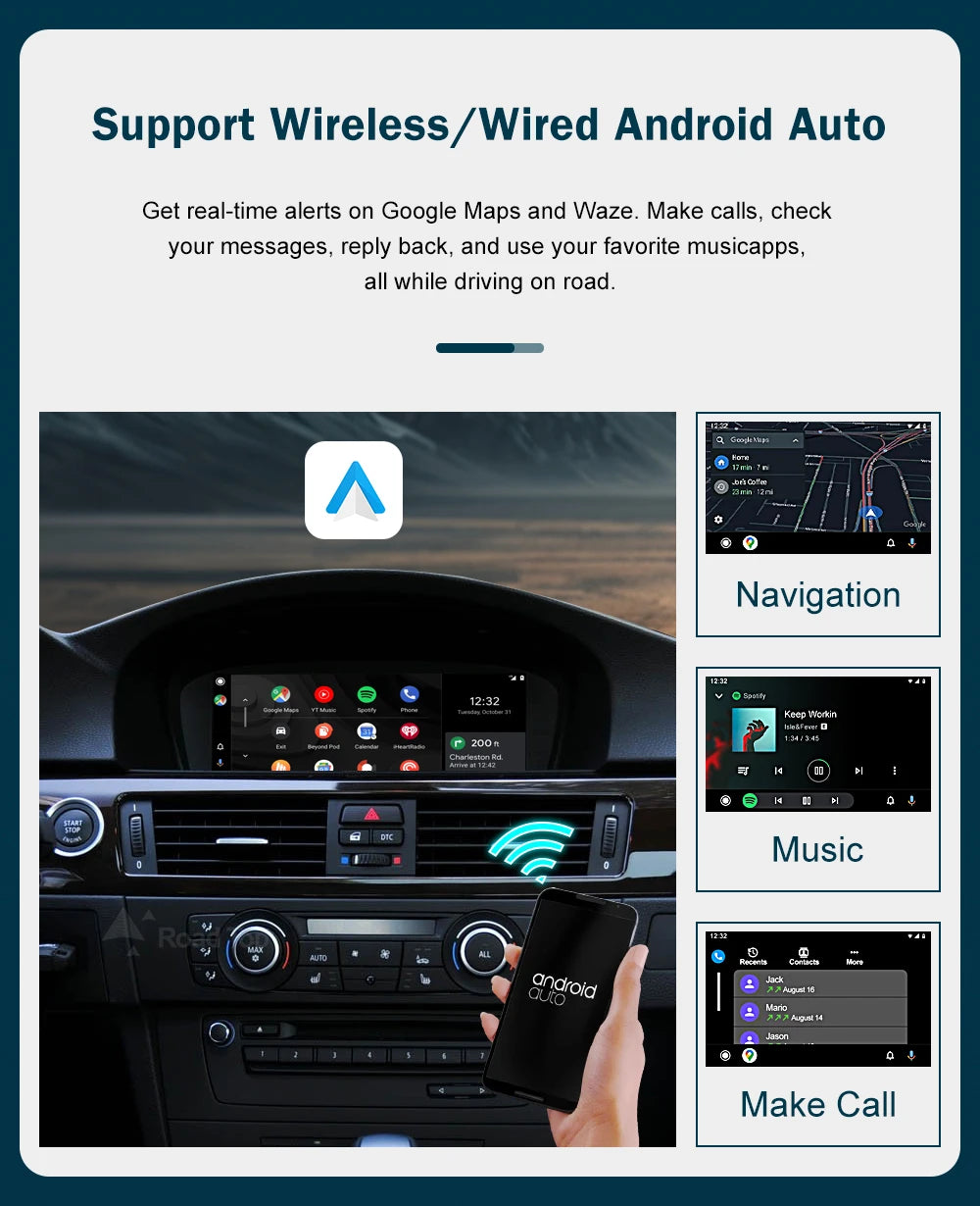 8.8'' Wireless CarPlay & Android Auto for BMW 3/5 Series – CCC & CIC Multimedia Screen