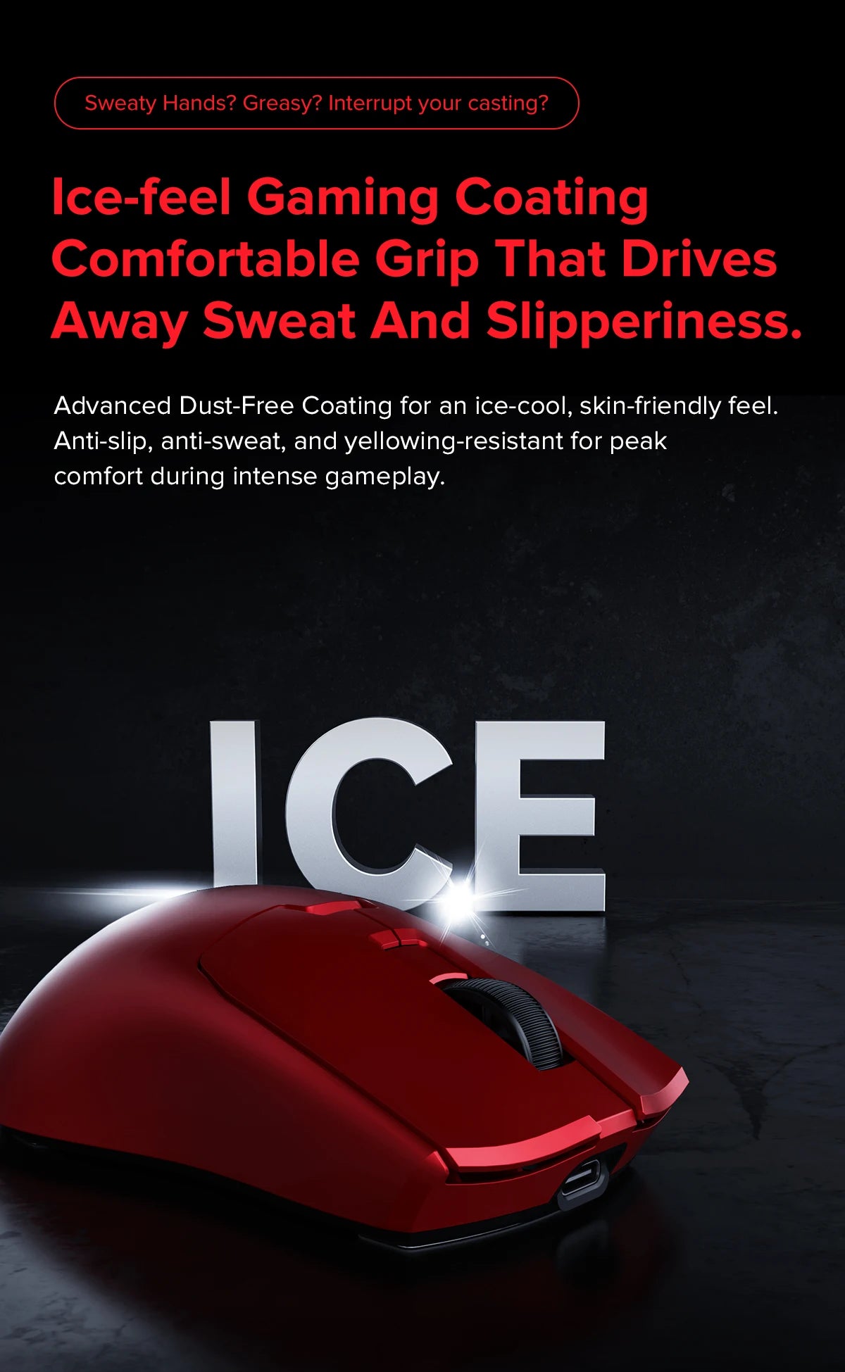 Delux M800mini Wireless Gaming Mouse, 46g Lightweight,PAW3311,1KHz Polling Rate Recharge Mice for Small to Medium Hand PC Gamer