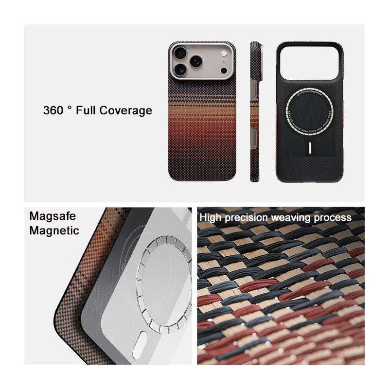Magnetic Carbon Fiber Case for iPhone 17 & 18 Pro Max